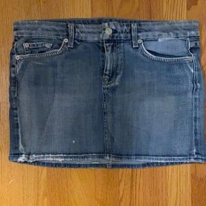 7 For all Mankind Denim Mini Skirt!
